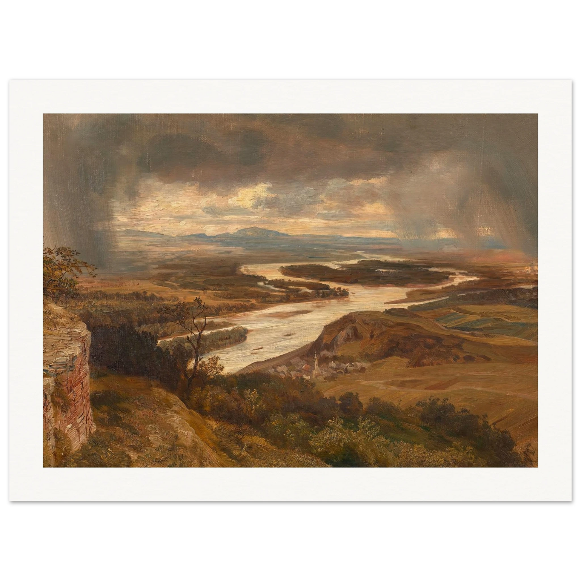 Die Donauauen bei Wien (ca. 1870) Art Print | Josef Hoffmann-Quipham Collections