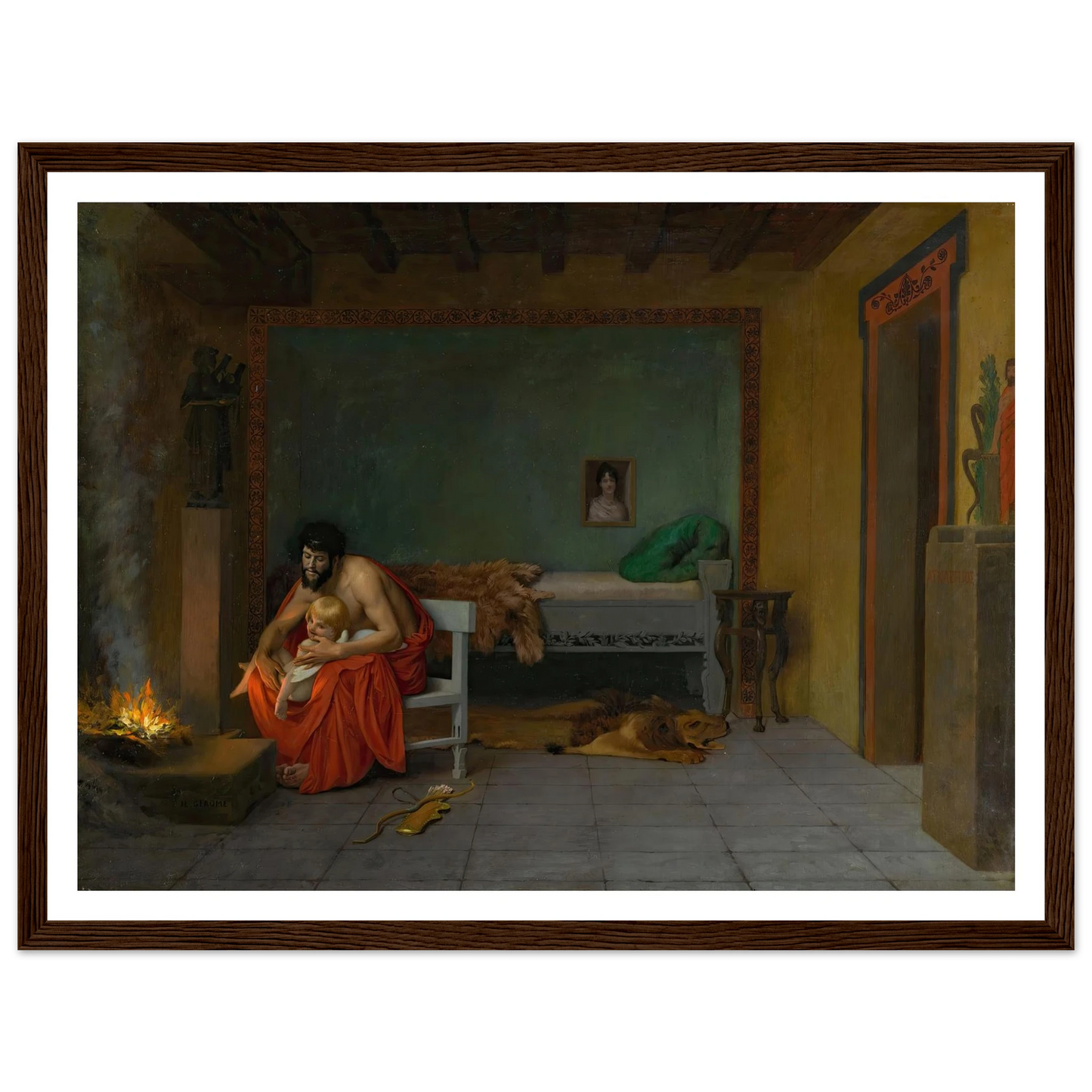 Cupid’s Shivering Limbs the Embers Warm Art Print | Jean Leon Gerome-Quipham Collections