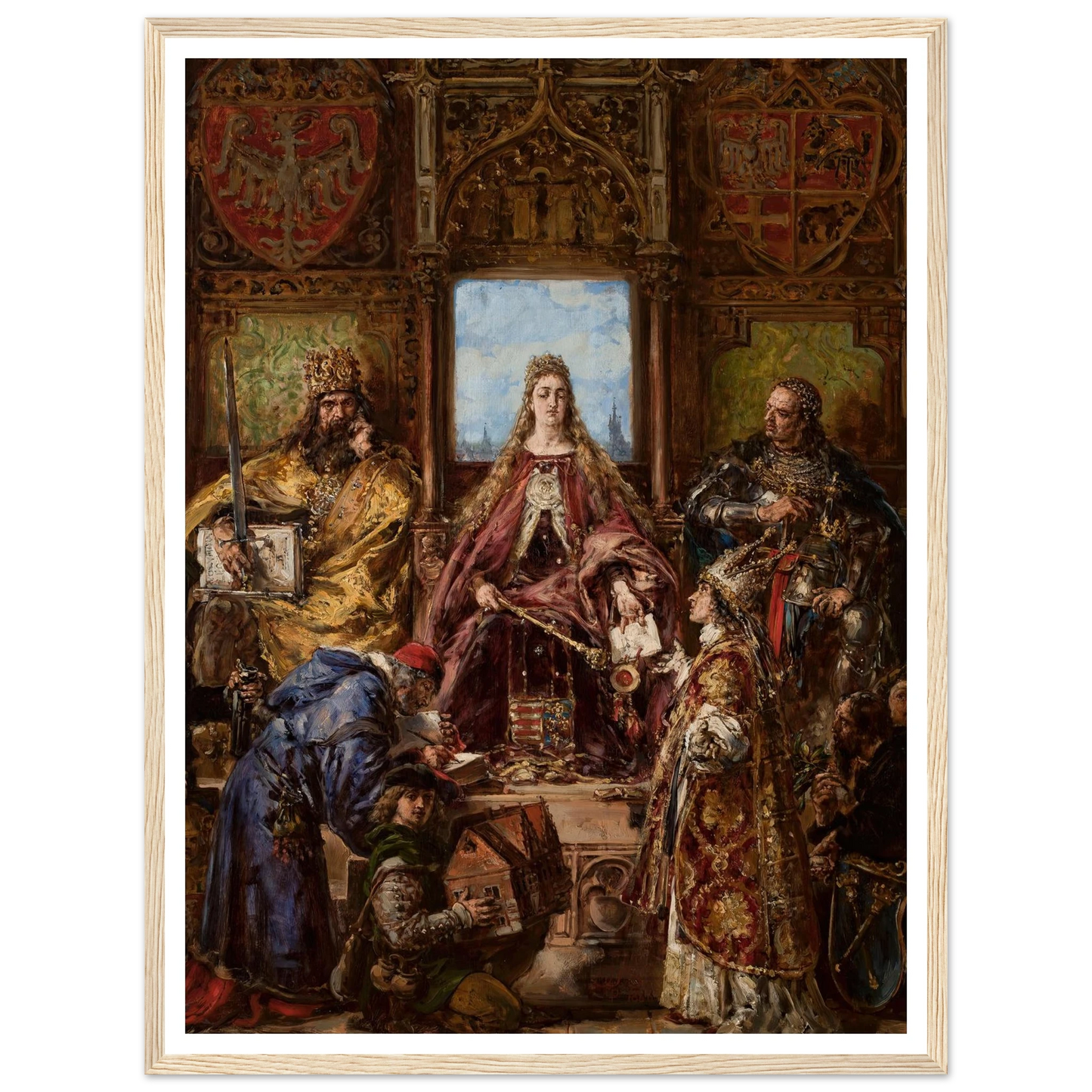 Founding of the Academy, 1361–1399–1400 AD, from the series “History of Civilization in Poland” (1888) Art Print | Jan Matejko-Quipham Collections