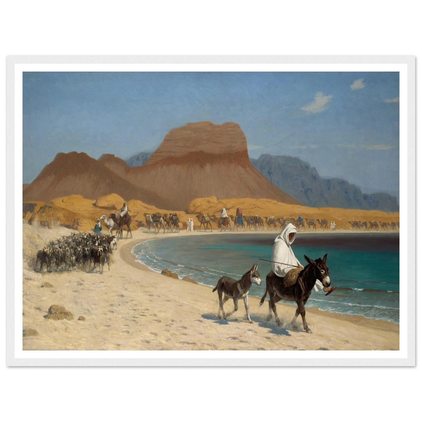 The Gulf of Aqaba (circa 1897) Art Print | Jean Leon Gerome-Quipham Collections