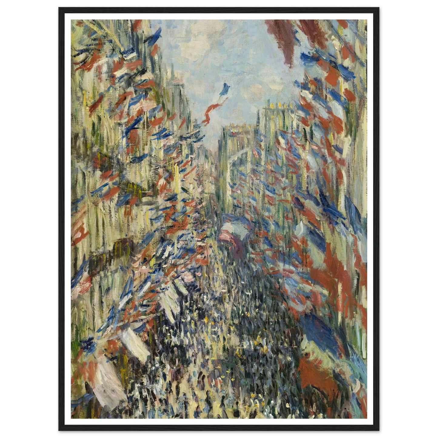 The Rue Montorgueil in Paris. Celebration of June 30, 1878 (1878) Art Print | Claude Monet-Quipham Collections