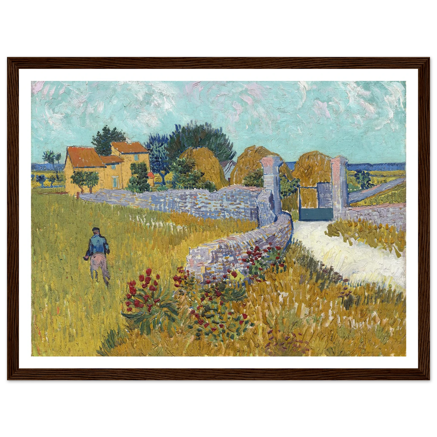 Farmhouse in Provence (1888) Art Print | Vincent van Gogh-Quipham Collections
