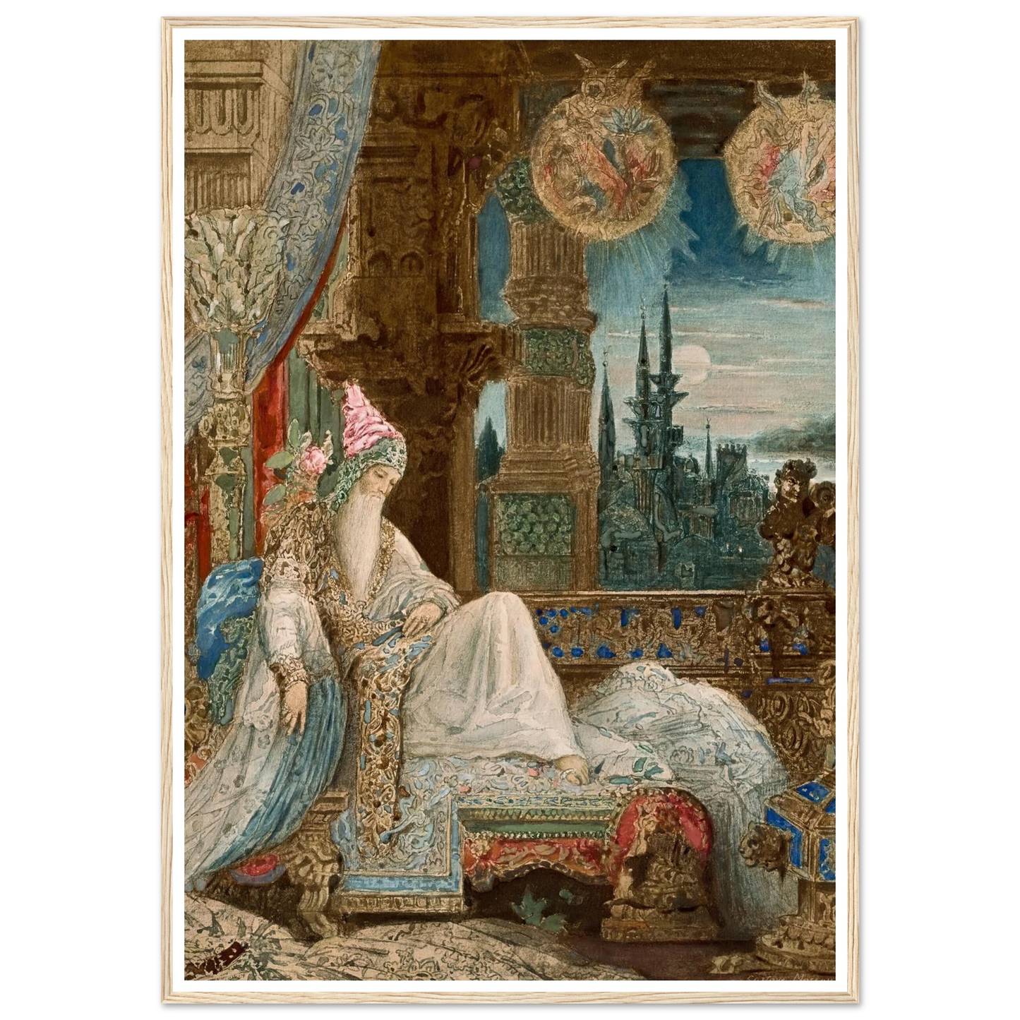 Le songe d’un habitant du Mogol (circa 1881) Art Print | Gustave Moreau-Quipham Collections