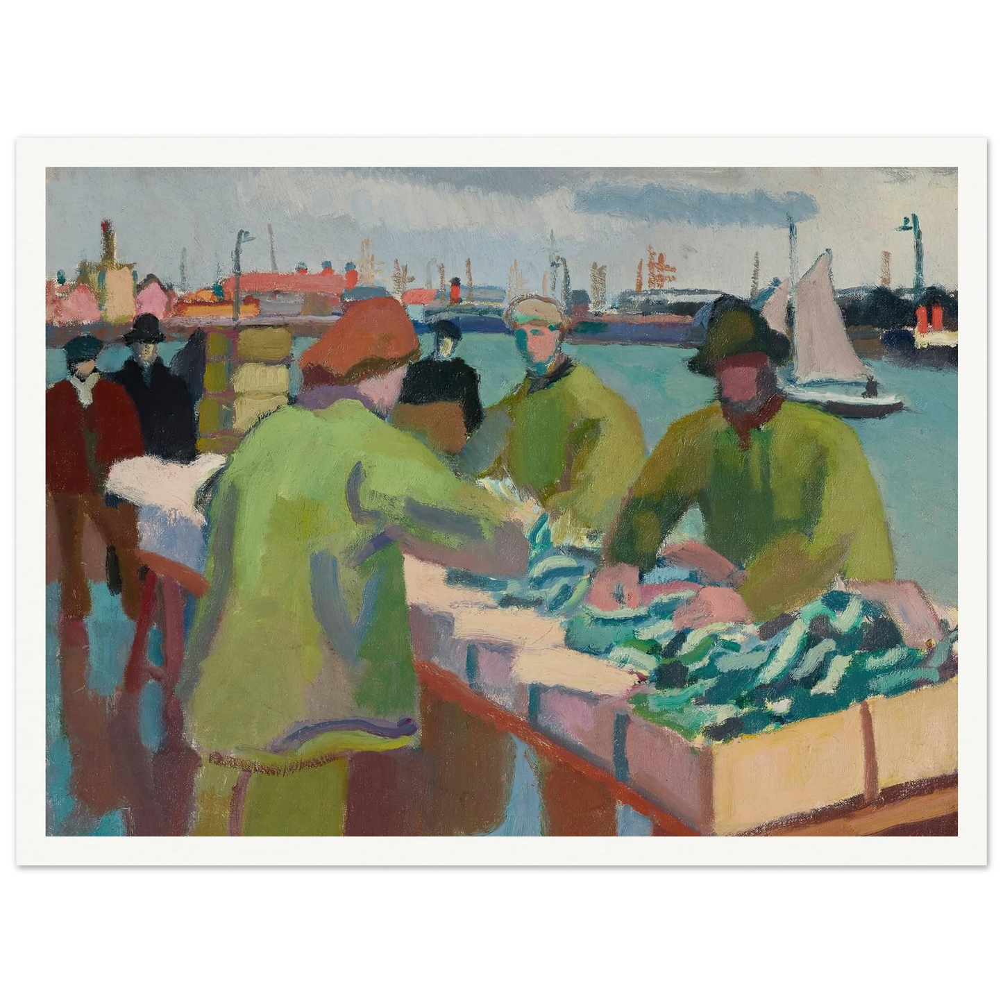 Le marché aux poissons (1904-1905) Art Print | Raoul Dufy-Quipham Collections