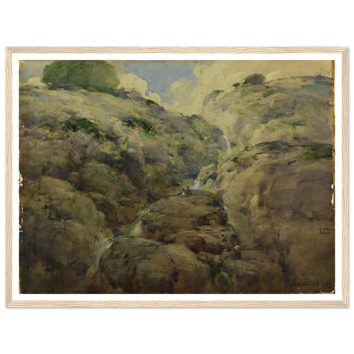 Mountain Gorge, Colorado (1923) Art Print | William Henry Holmes-Quipham Collections