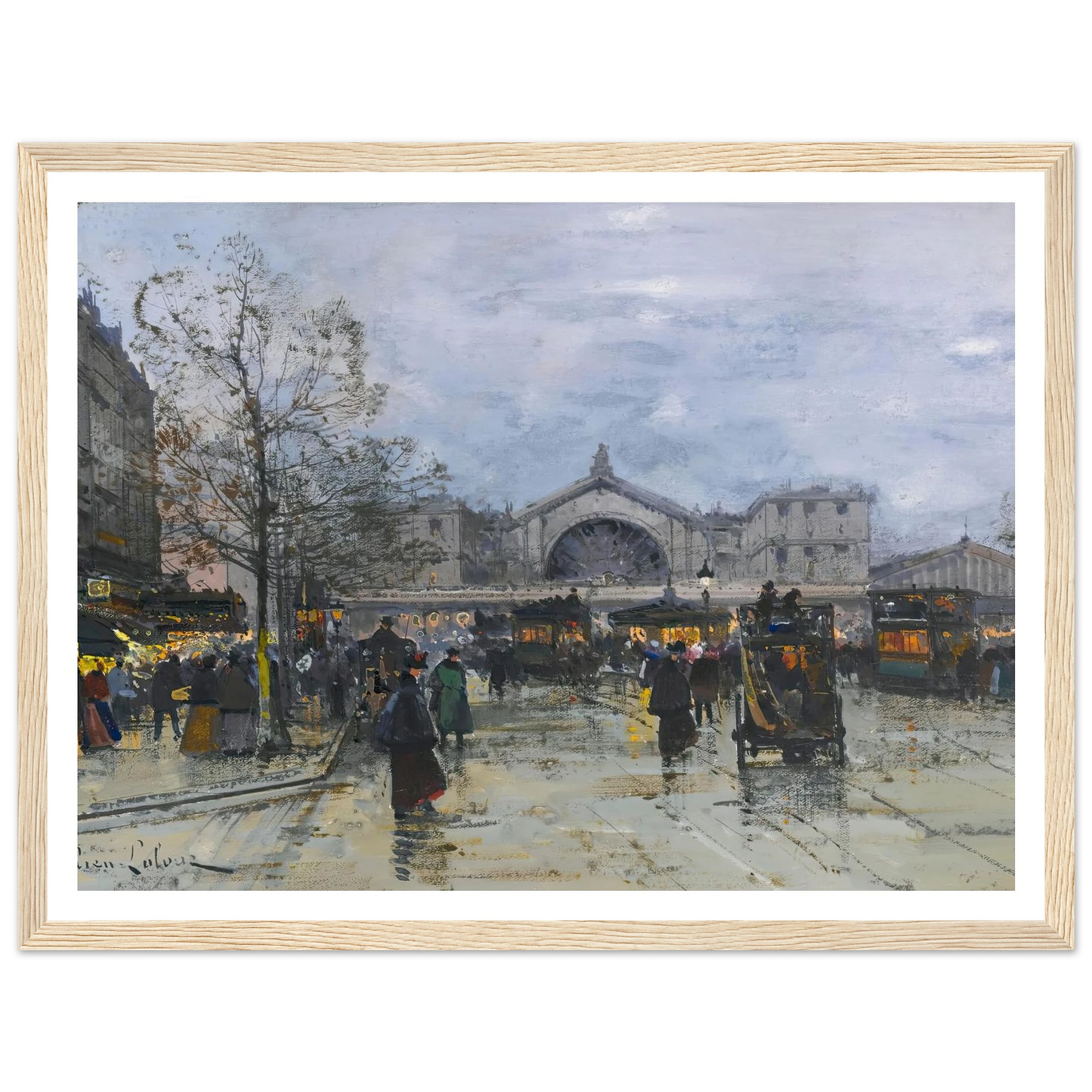 La Gare De L’est Art Print | Eugene Galien Laloue-Quipham Collections