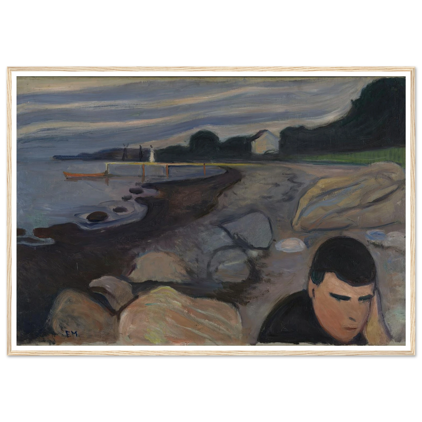 Melancholy (1892) Art Print | Edvard Munch-Quipham Collections