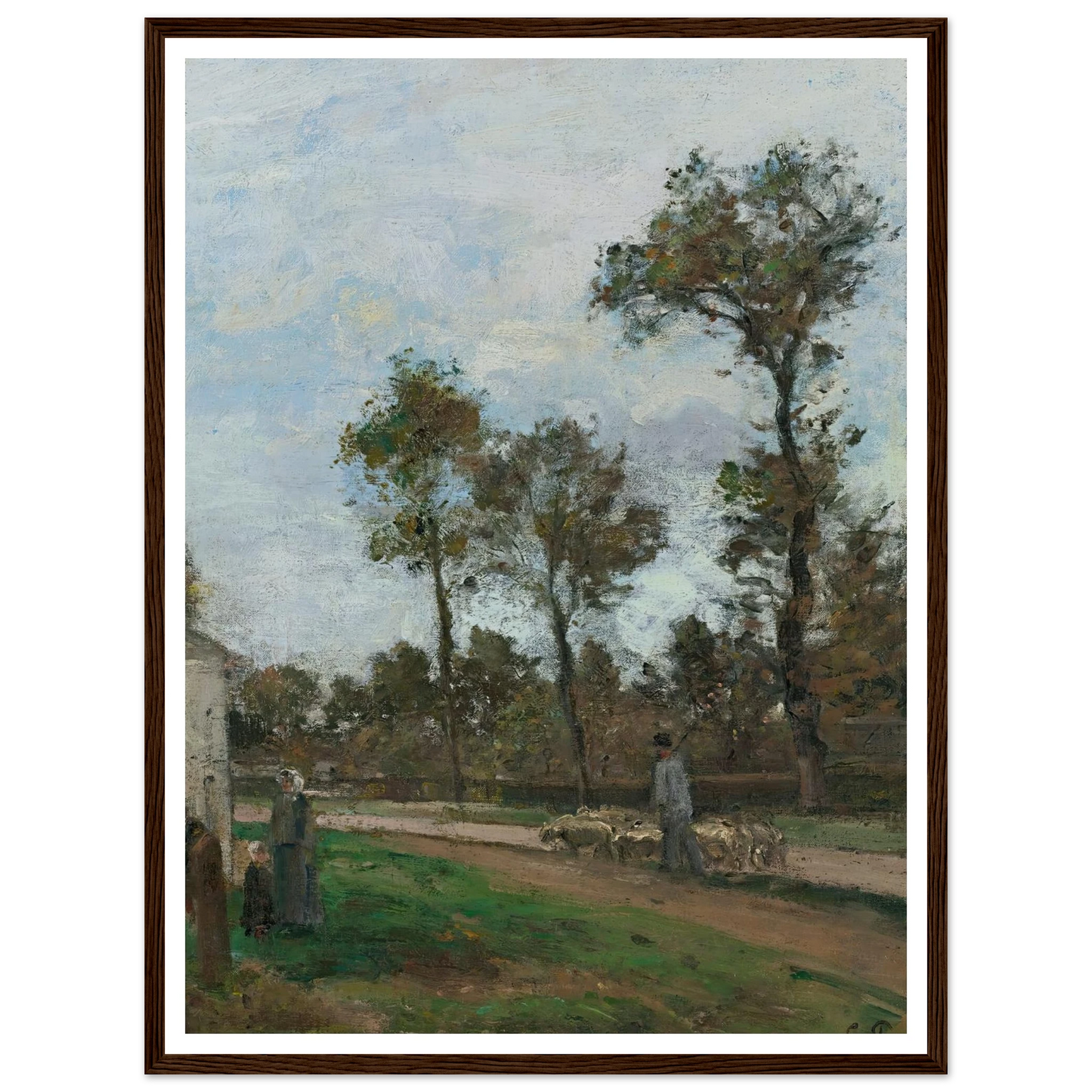 Route À Louveciennes (circa 1870) Art Print | Camille Pissarro-Quipham Collections