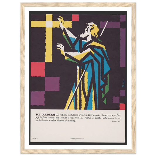 St. James (1962) Art Print | Joseph Binder - Framed Poster - 30x40 cm / 12x16″ - Black frame