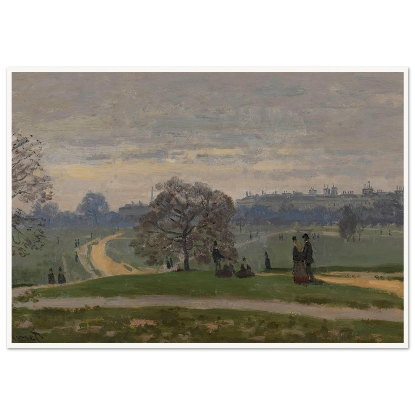 Hyde Park, London (circa 1871) Art Print | Claude Monet-Quipham Collections