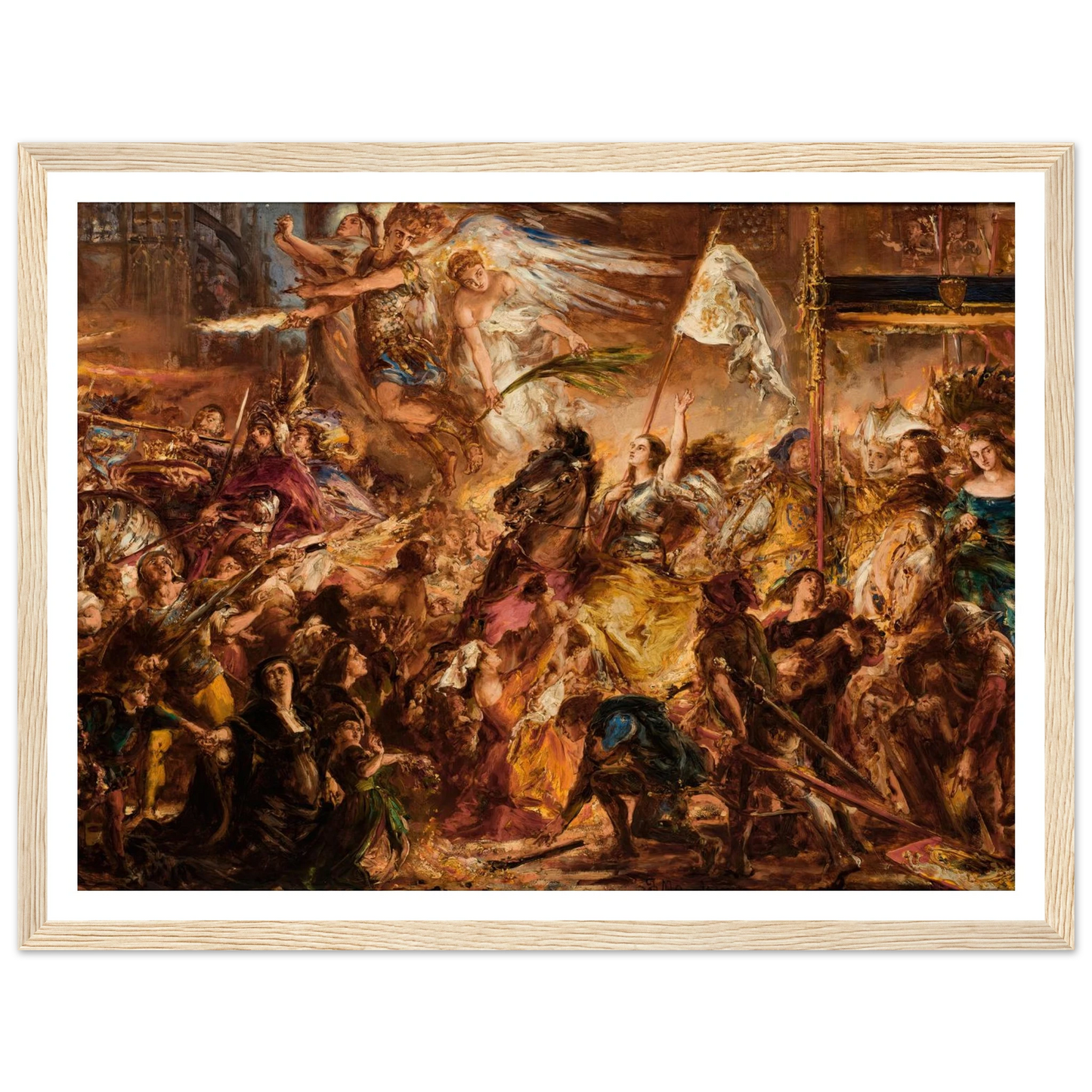 The Maid of Orleans (1883) Art Print | Jan Matejko-Quipham Collections