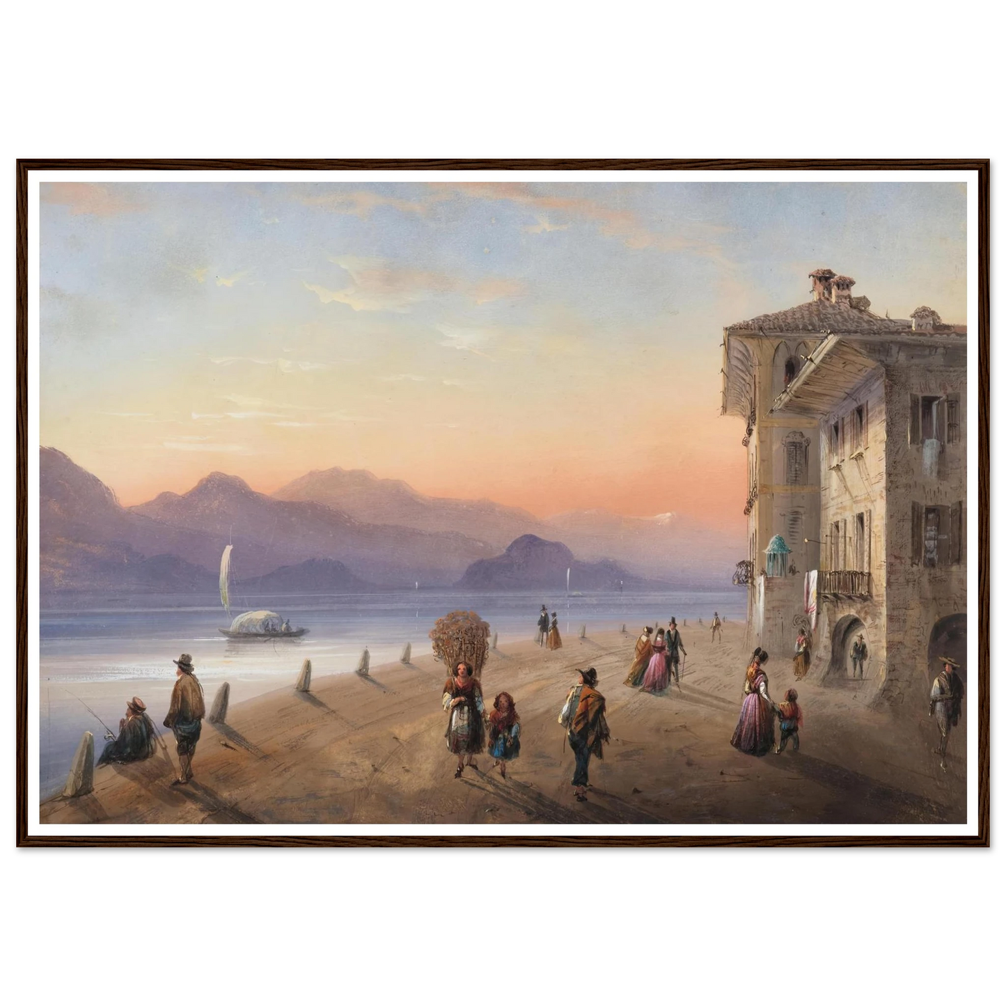 Palazzo Borromeo, Isola Bella on Lake Maggiore (1849) Art Print | Carlo Bossoli-Quipham Collections