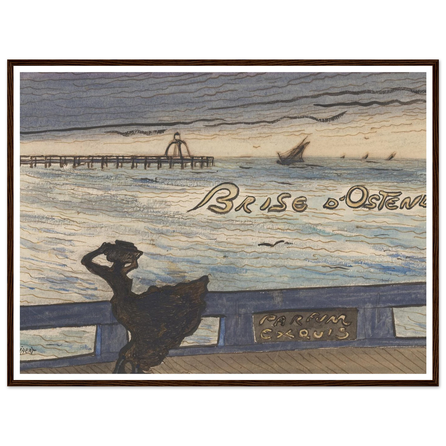 Brise d’Ostende. Parfum exquis (1900-1901) Art Print | Leon Spilliaert-Quipham Collections