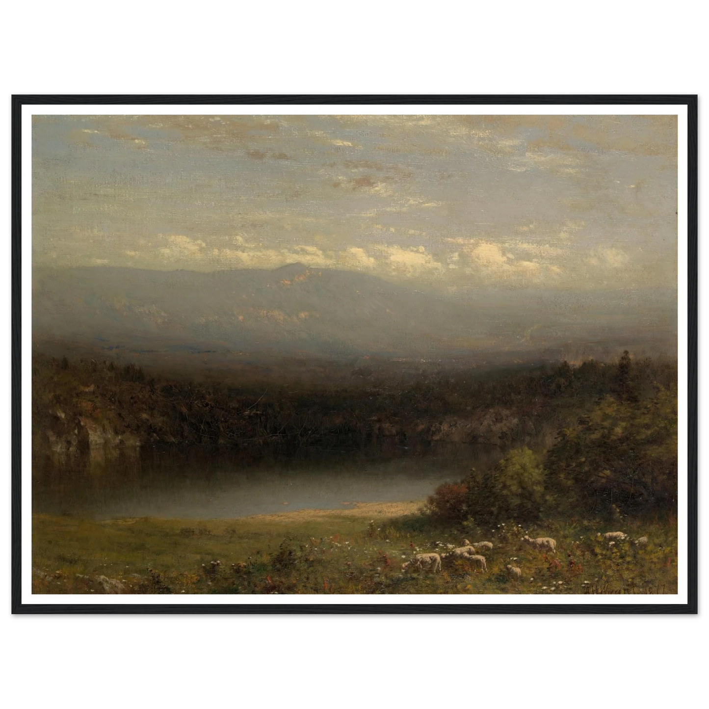 Mountain Lake (1877) Art Print | Alexander Helwig Wyant-Quipham Collections