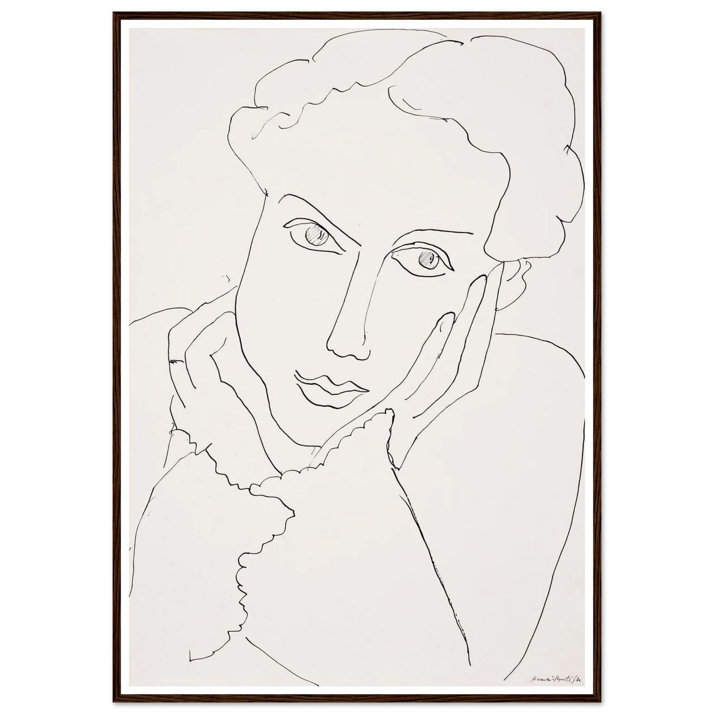 Femme pensive (1936) Art Print | Henri Matisse-Quipham Collections