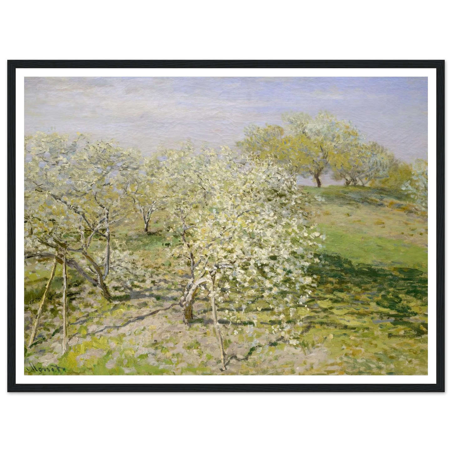 Spring (Fruit Trees in Bloom) (1873) Art Print | Claude Monet-Quipham Collections