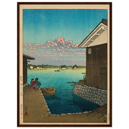 Hizen Yobuko no asa (Morning in Yobuko, Hizen) (1948) Art Print | Kawase Hasui-Quipham Collections