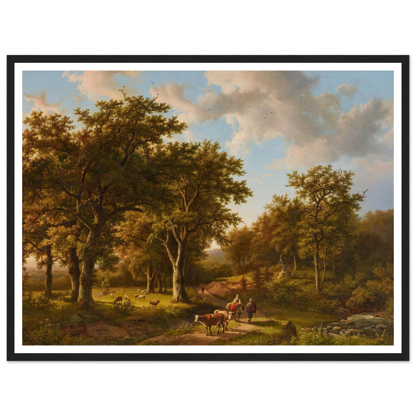 Waldlandschaft mit Hirten und Vieh Art Print | Barend Cornelis Koekkoek-Quipham Collections