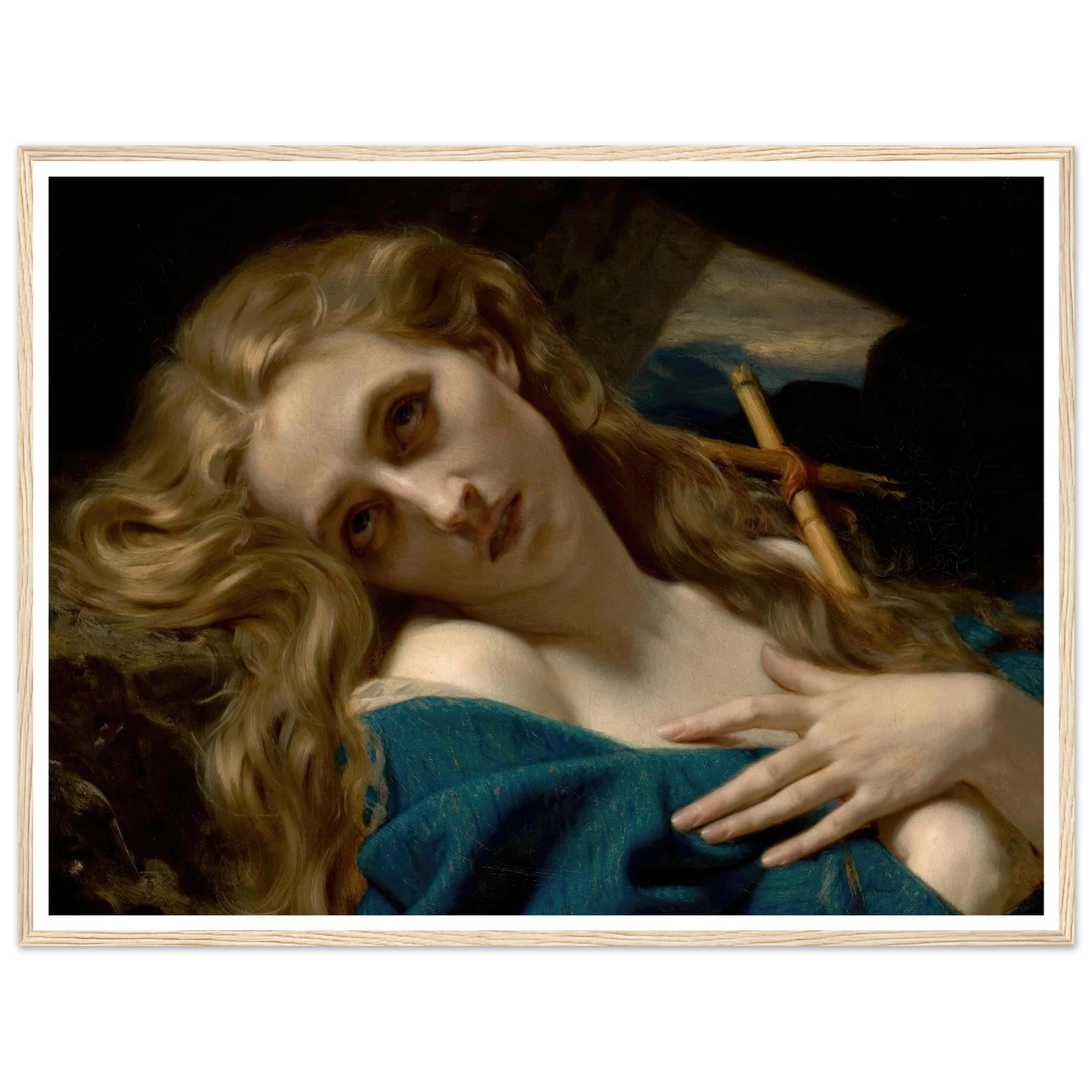 Mary Magdalene in the Cave (1868) Art Print | Hugues Merle-Quipham Collections