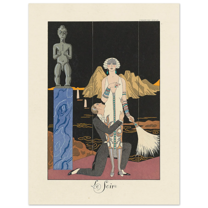 Le Soir (Evening) (1922–1926) Art Print | George Barbier-Quipham Collections