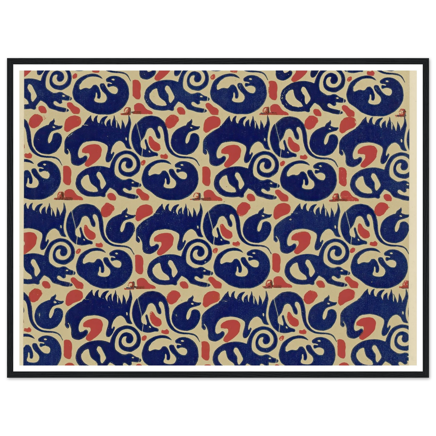 Buntpapier (Tiere) (1902 - 1906) Art Print | Maria von Uchatius-Quipham Collections