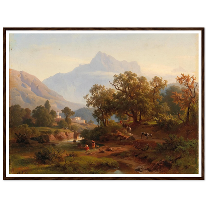 Region In South Tyrol–landscape In The Morning Light Art Print | August Behrendsen-Quipham Collections