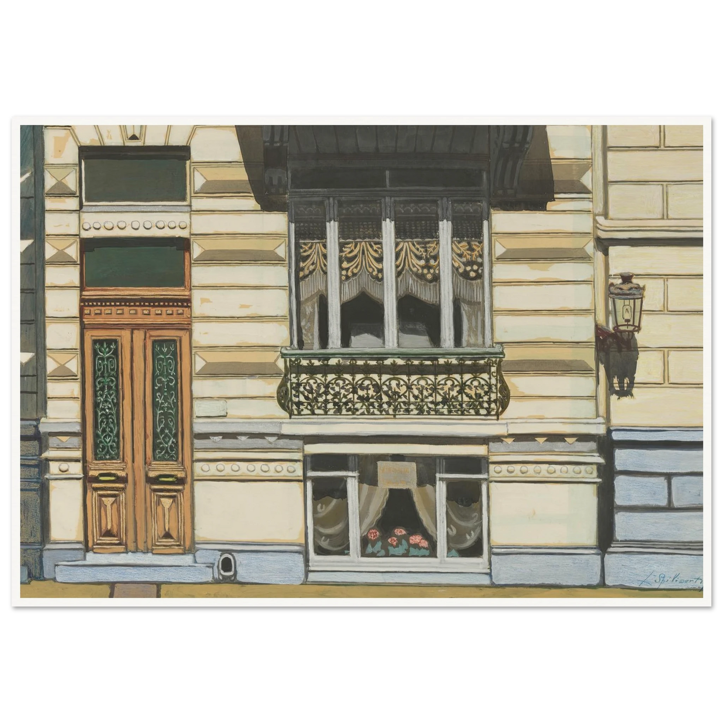 Huis in de Peter Benoitstraat, Oostende (1929) Art Print | Leon Spilliaert-Quipham Collections