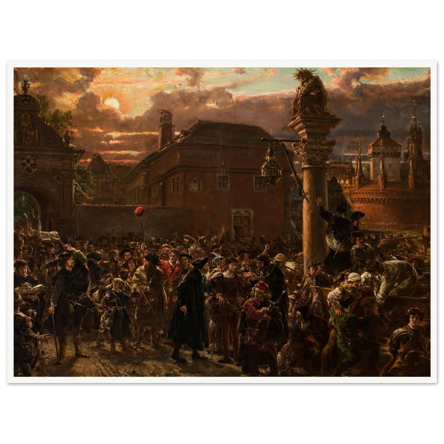 Students Leaving Krakow in 1549 (1892) Art Print | Jan Matejko-Quipham Collections