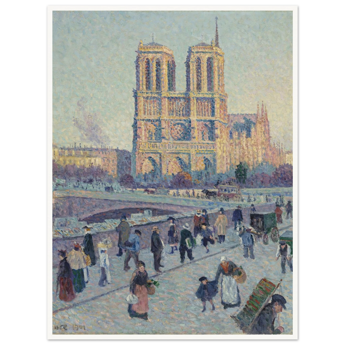 The Quai Saint-Michel and Notre-Dame Art Print | Maximilien Luce-Quipham Collections
