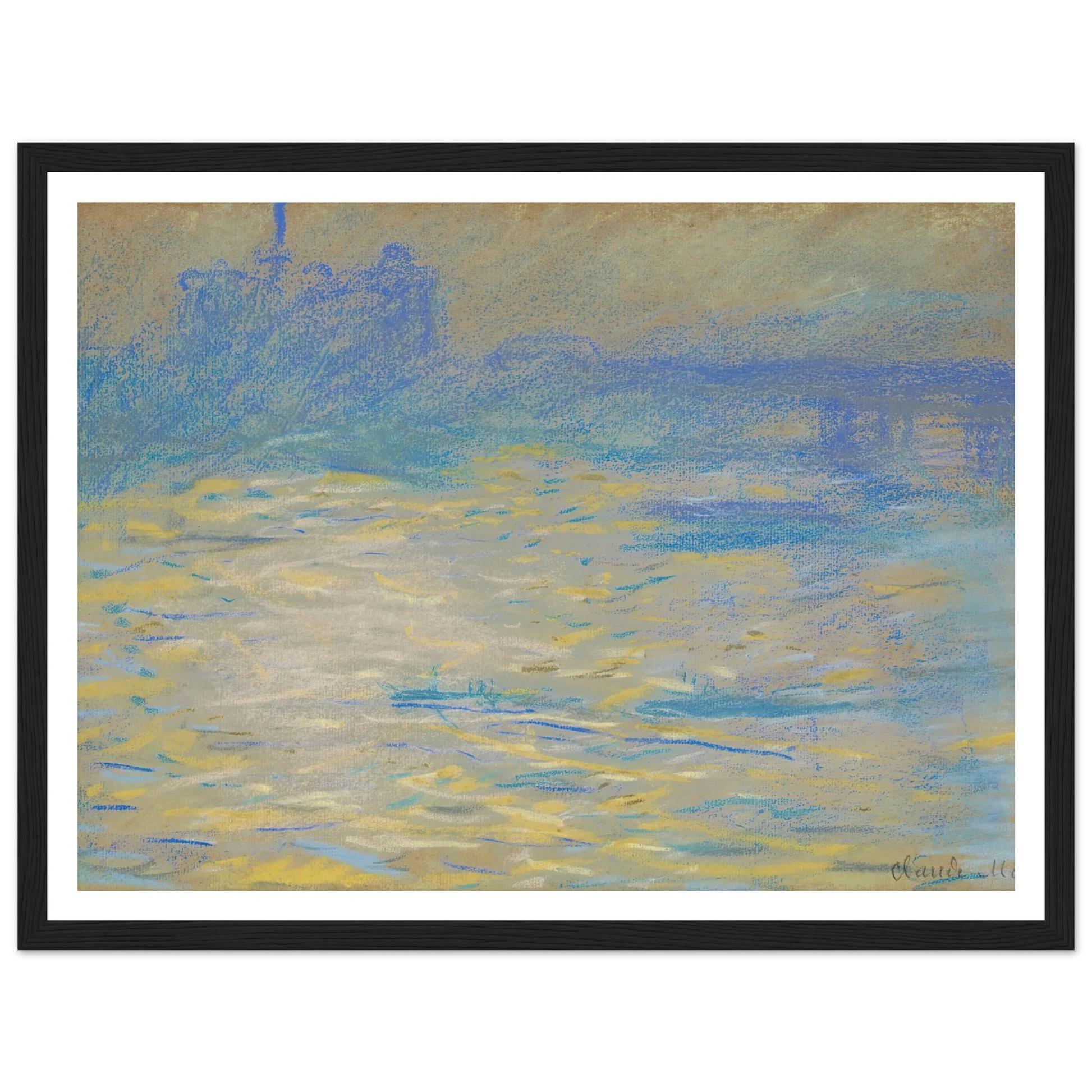 La Tamise (1901) Art Print | Claude Monet-Quipham Collections