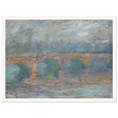 Waterloo Bridge, London at Sunset (1904) Art Print | Claude Monet-Quipham Collections