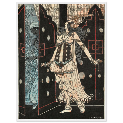 Ida Rubinstein and Vaslav Nijinsky in Scheherazade (1910) Art Print | George Barbier-Quipham Collections