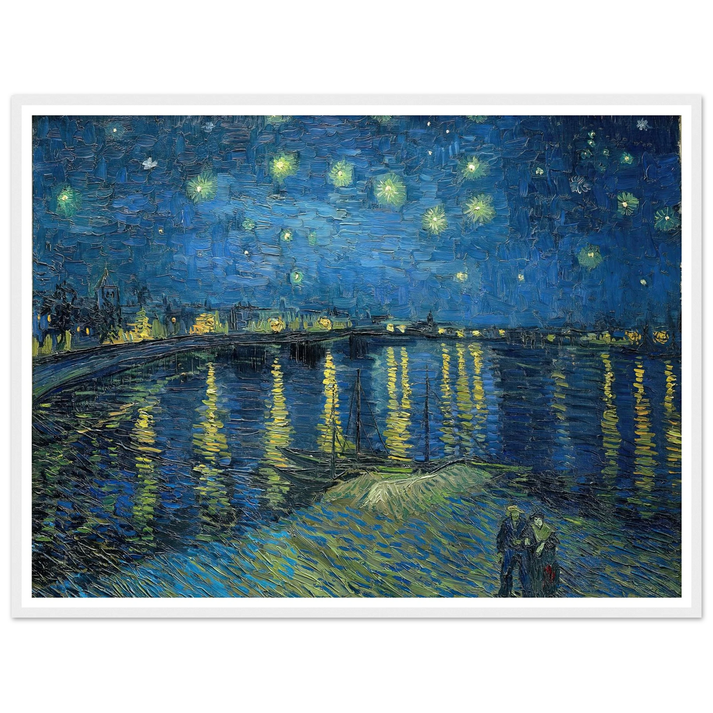 Starry Night Over the Rhone (1888) Art Print | Vincent van Gogh-Quipham Collections