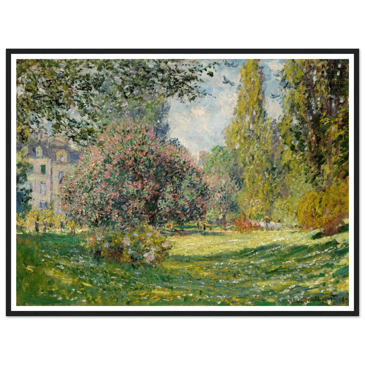 Landscape; The Parc Monceau (1876) Art Print | Claude Monet-Quipham Collections