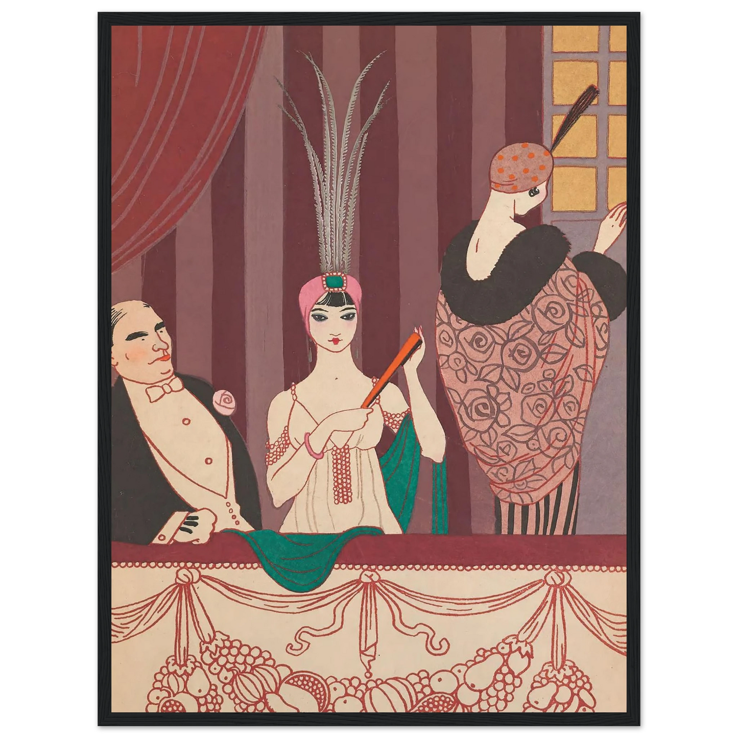 La Loge (1914) Art Print | George Barbier-Quipham Collections