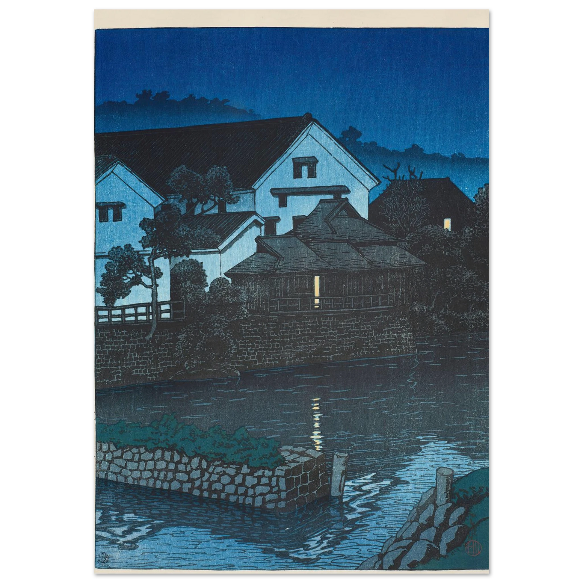 Kasuga-cho, Kumamoto (1922) Art Print | Kawase Hasui-Quipham Collections