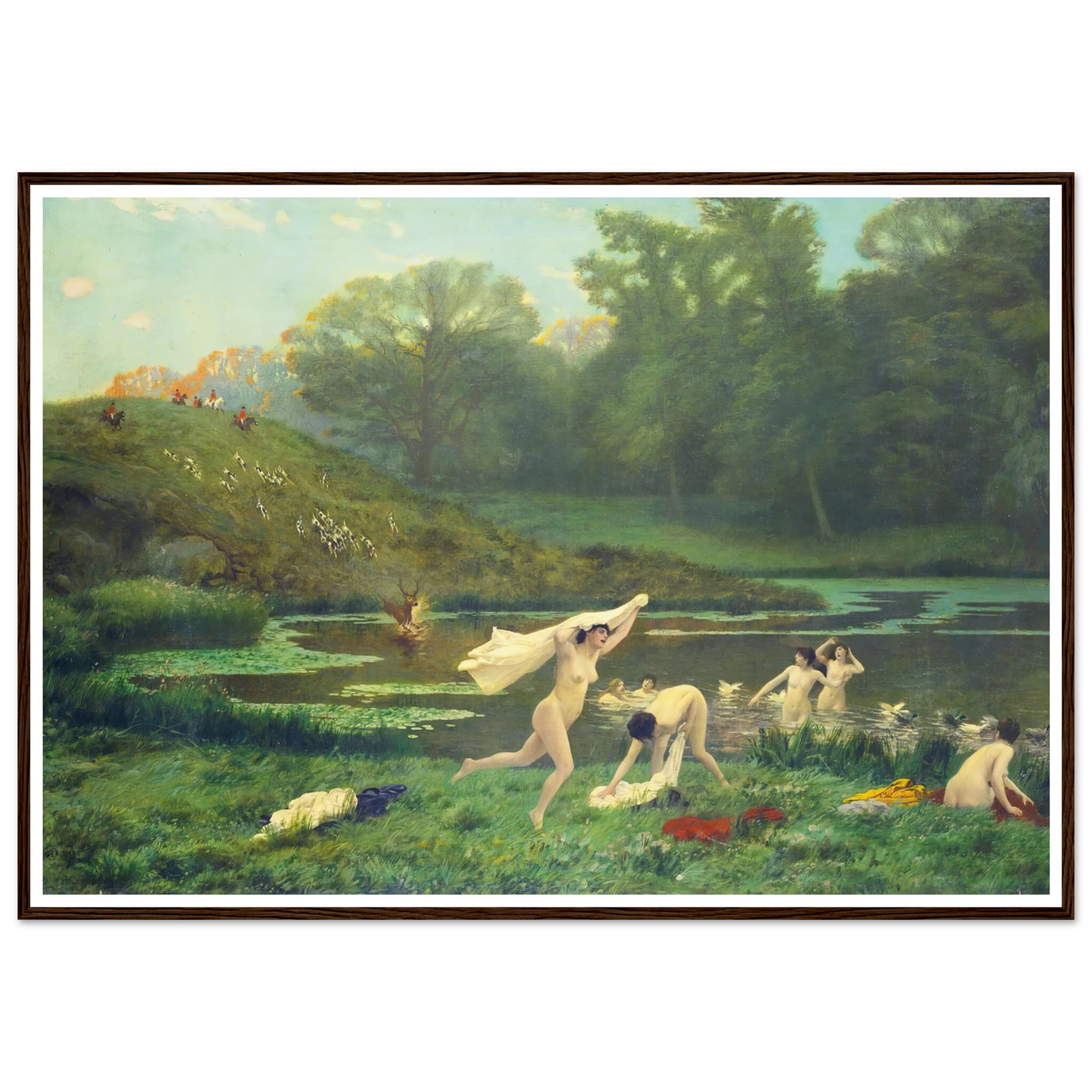 Diane Et Actéon Art Print | Jean Leon Gerome-Quipham Collections