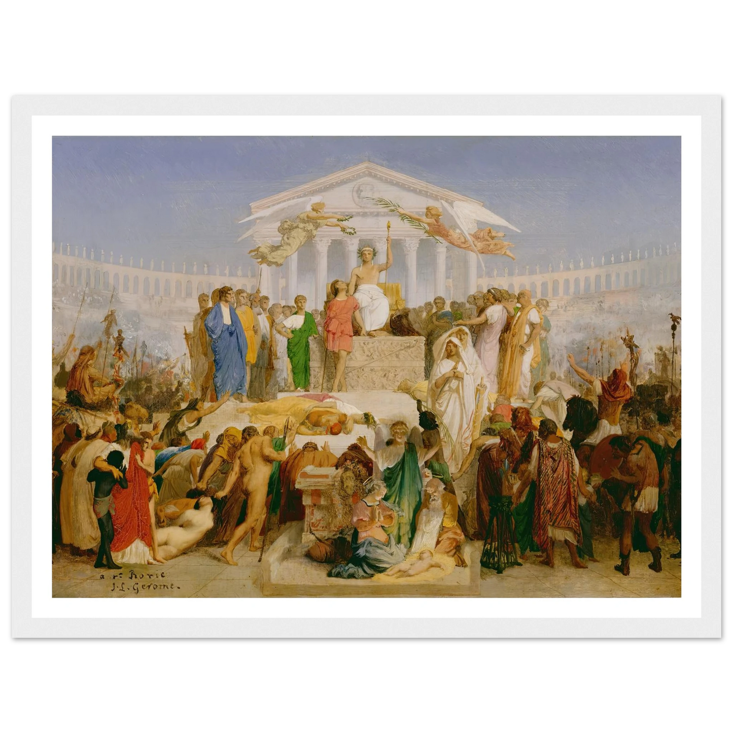 The Age of Augustus, the Birth of Christ (1852) Art Print | Jean Leon Gerome-Quipham Collections