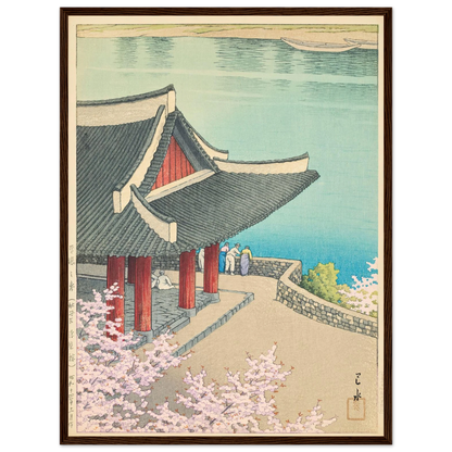 Heijo no haru, Botandai Fusekiro (Spring at Pubyong Pavilion, Modan Viewpoint, Pyongyang) (1939) Art Print | Kawase Hasui-Quipham Collections