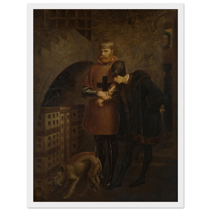 Louis XI of France visiting Cardinal Balue in his iron cage (1883) Art Print | Jean Leon Gerome-Quipham Collections