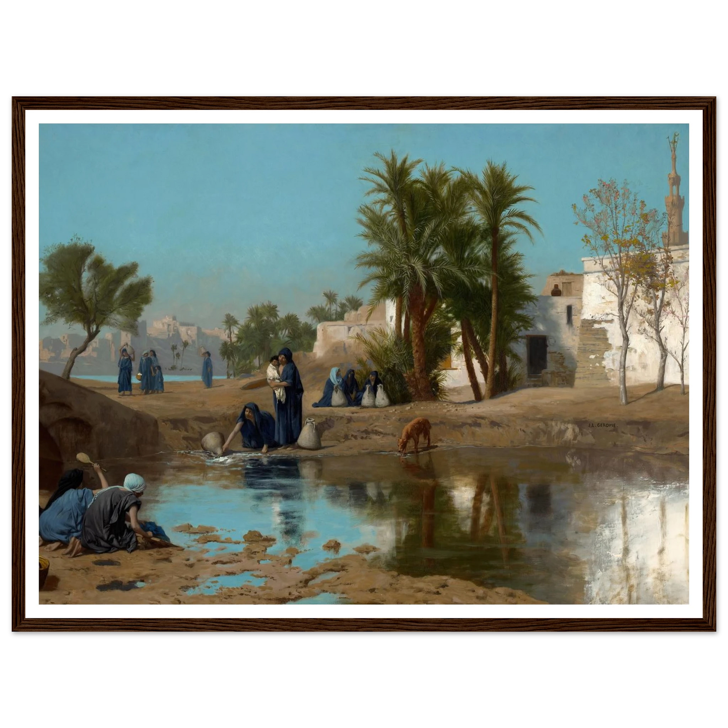 Fellah Women Drawing Water (c. 1873–75) Art Print | Jean Leon Gerome-Quipham Collections