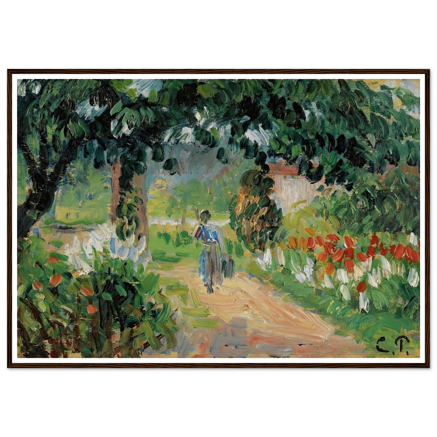 L’allée Du Jardin D’eragny (circa 1899) Art Print | Camille Pissarro-Quipham Collections