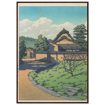 Horyuji Nishisato (The West Village, Horyuji Temple) (1956) Art Print | Kawase Hasui-Quipham Collections