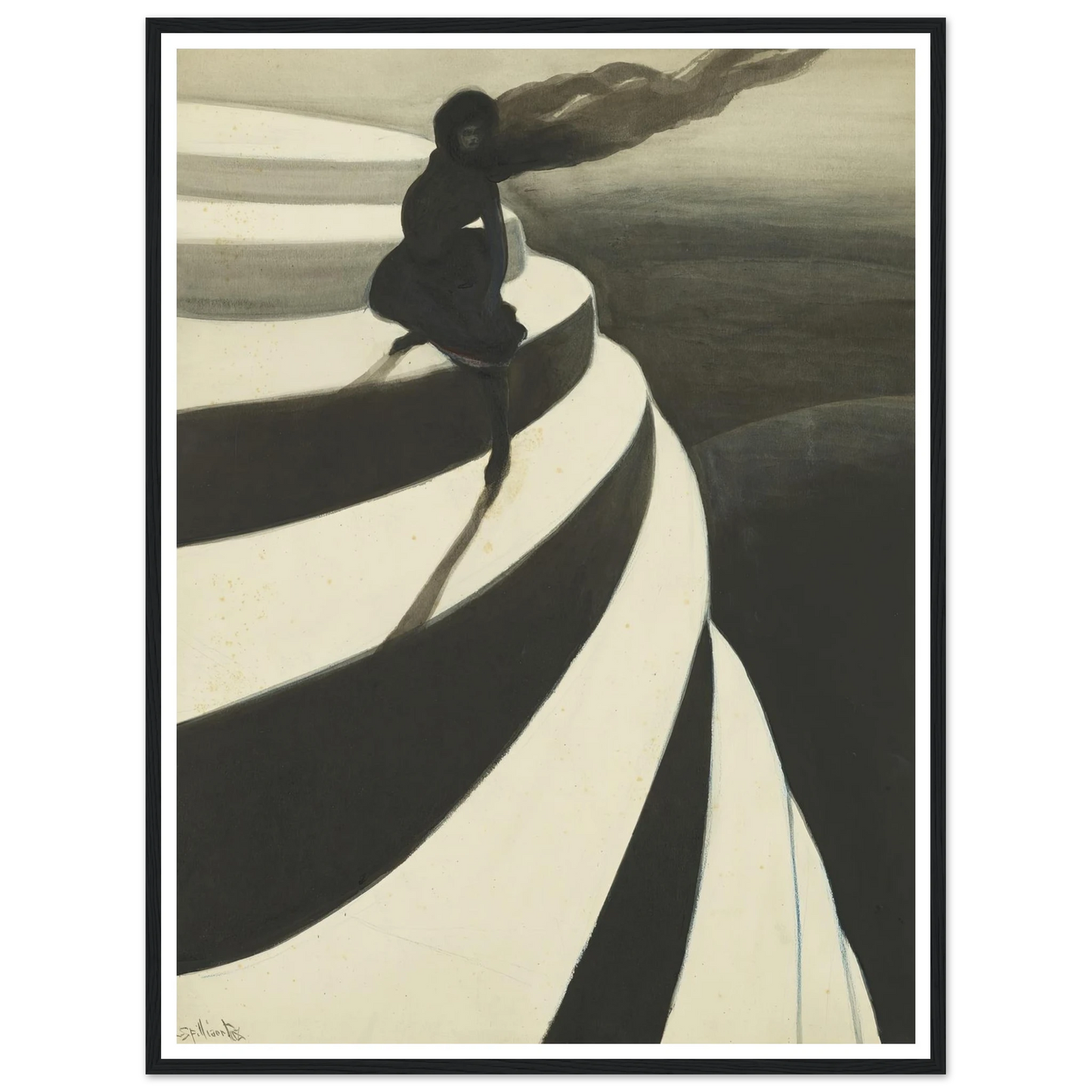 Vertigo (1908) Art Print | Leon Spilliaert-Quipham Collections