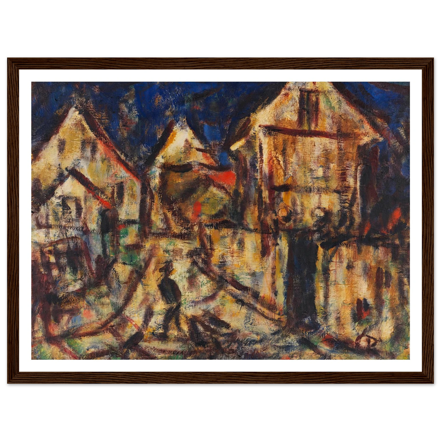 Häuser in Soest (1918) Art Print | Christian Rohlfs-Quipham Collections