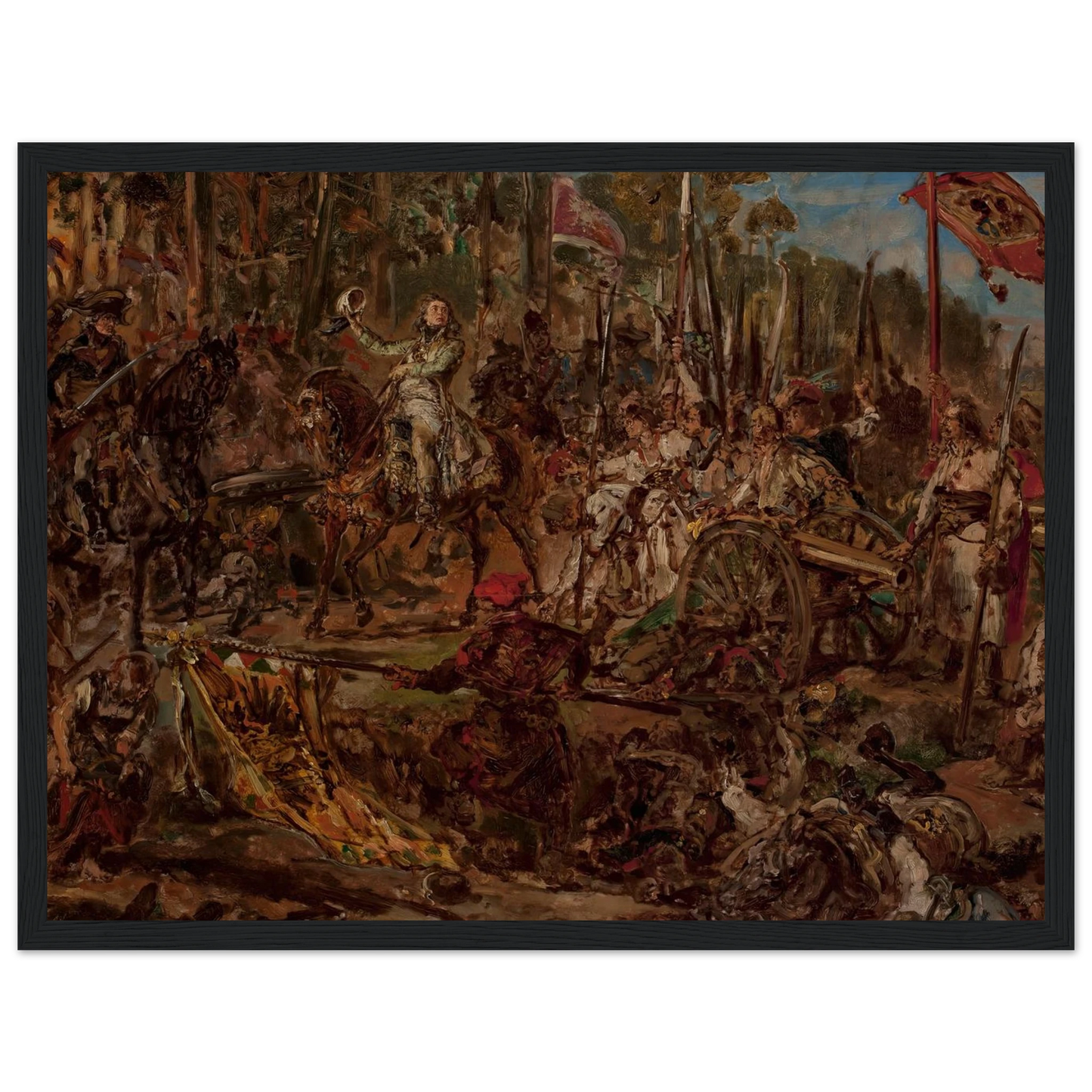Kościuszko at Racławice, sketch (1885) Art Print | Jan Matejko-Quipham Collections