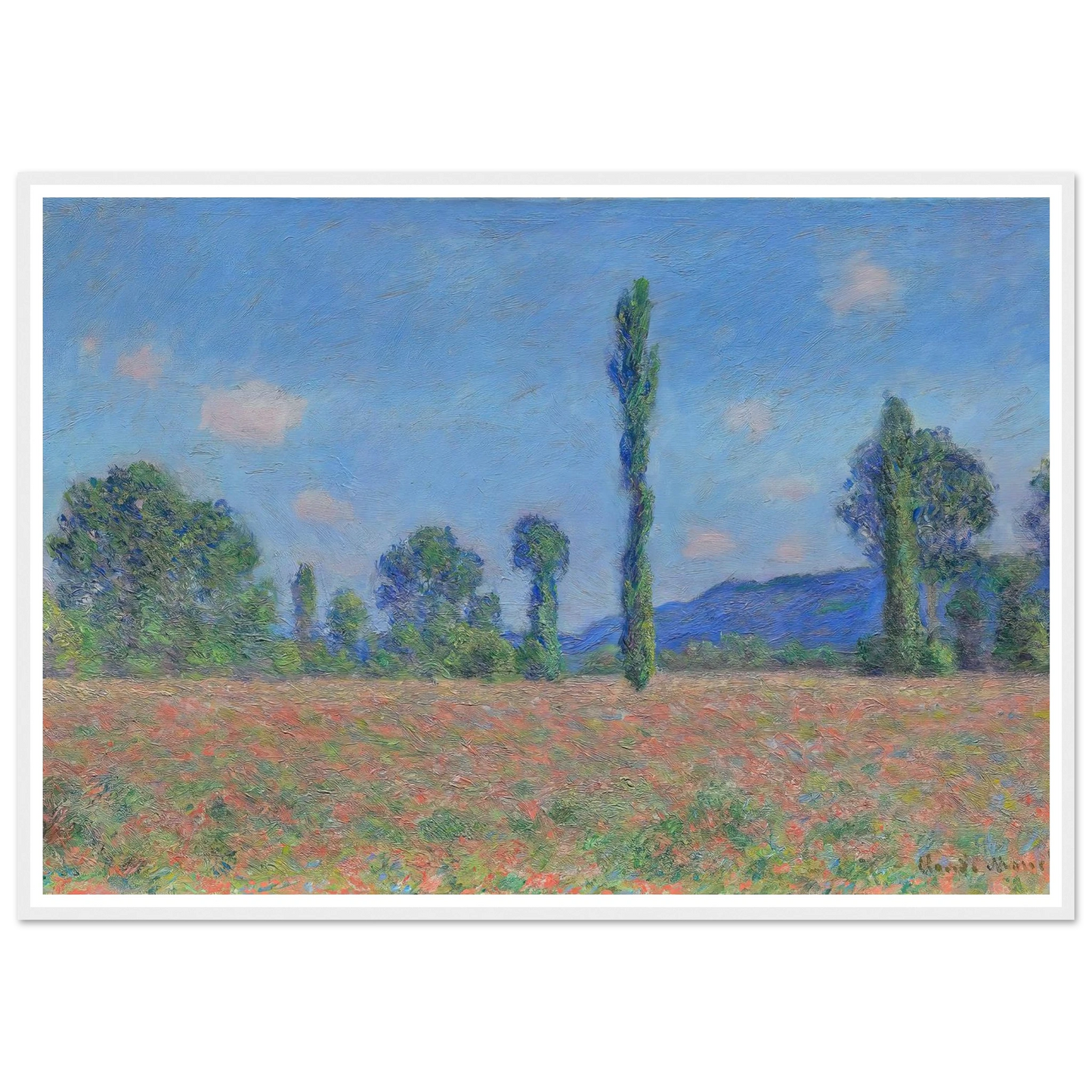 Poppy Field (Giverny) (1890) Art Print | Claude Monet-Quipham Collections