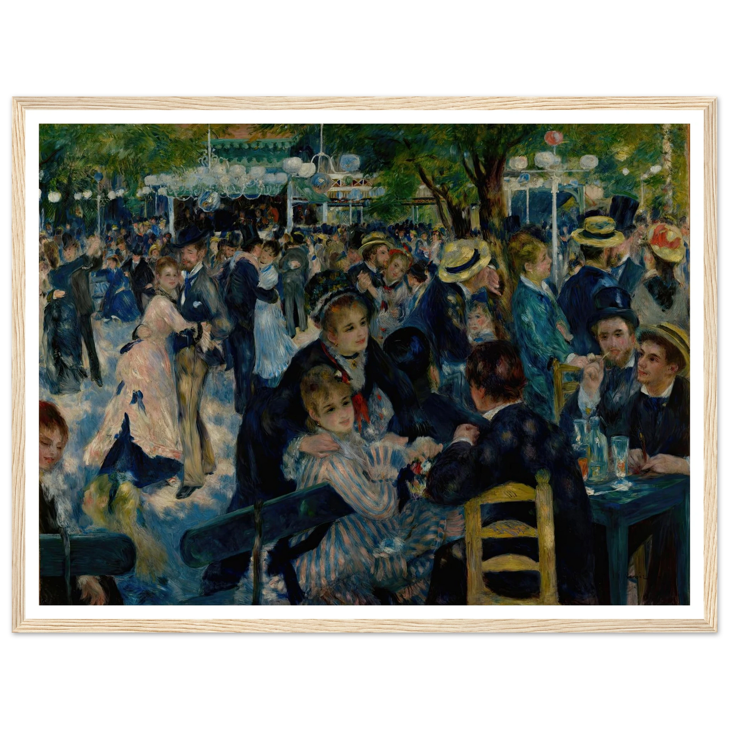 Dance at Le Moulin de la Galette (1876) Art Print | Pierre Auguste Renoir-Quipham Collections