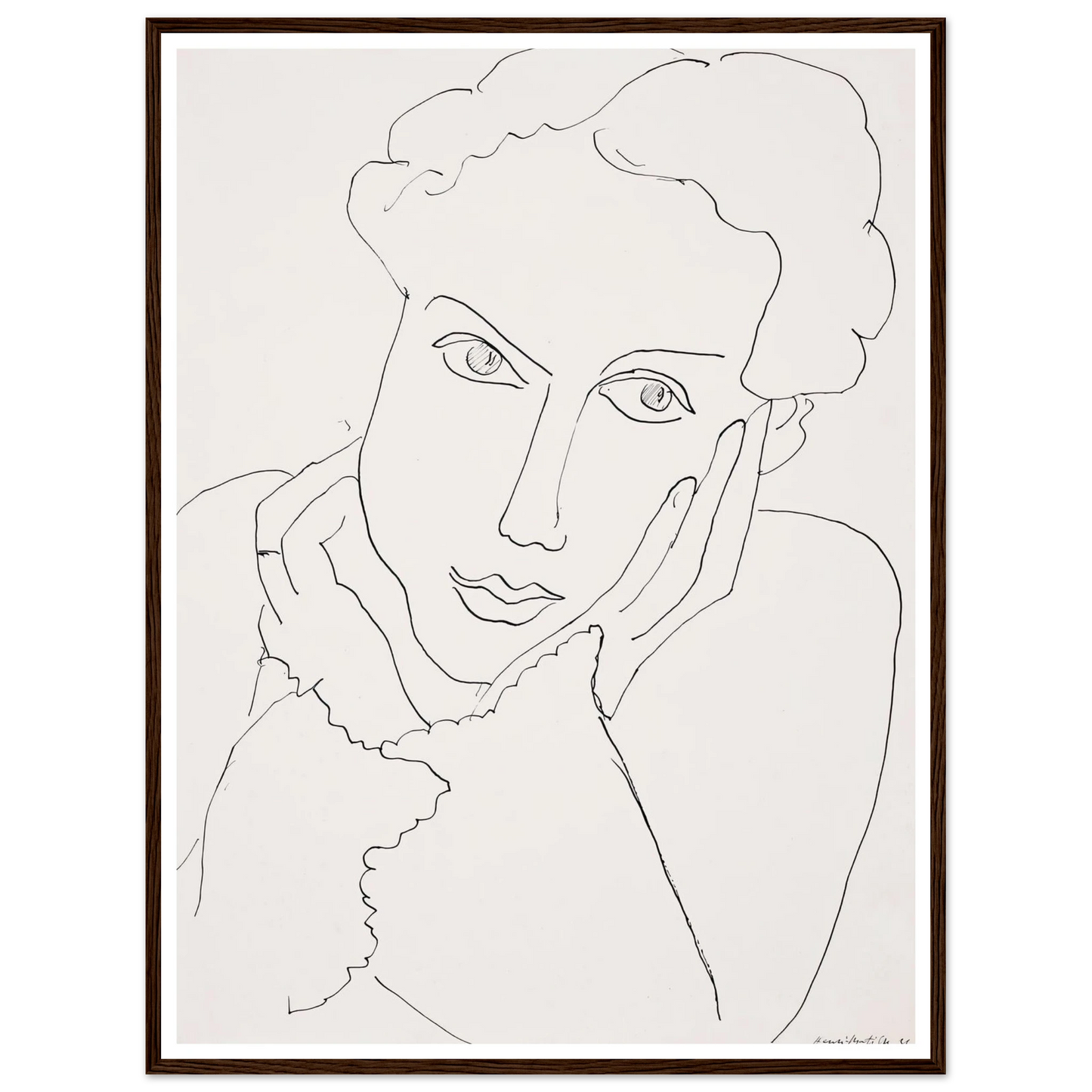 Femme pensive (1936) Art Print | Henri Matisse-Quipham Collections