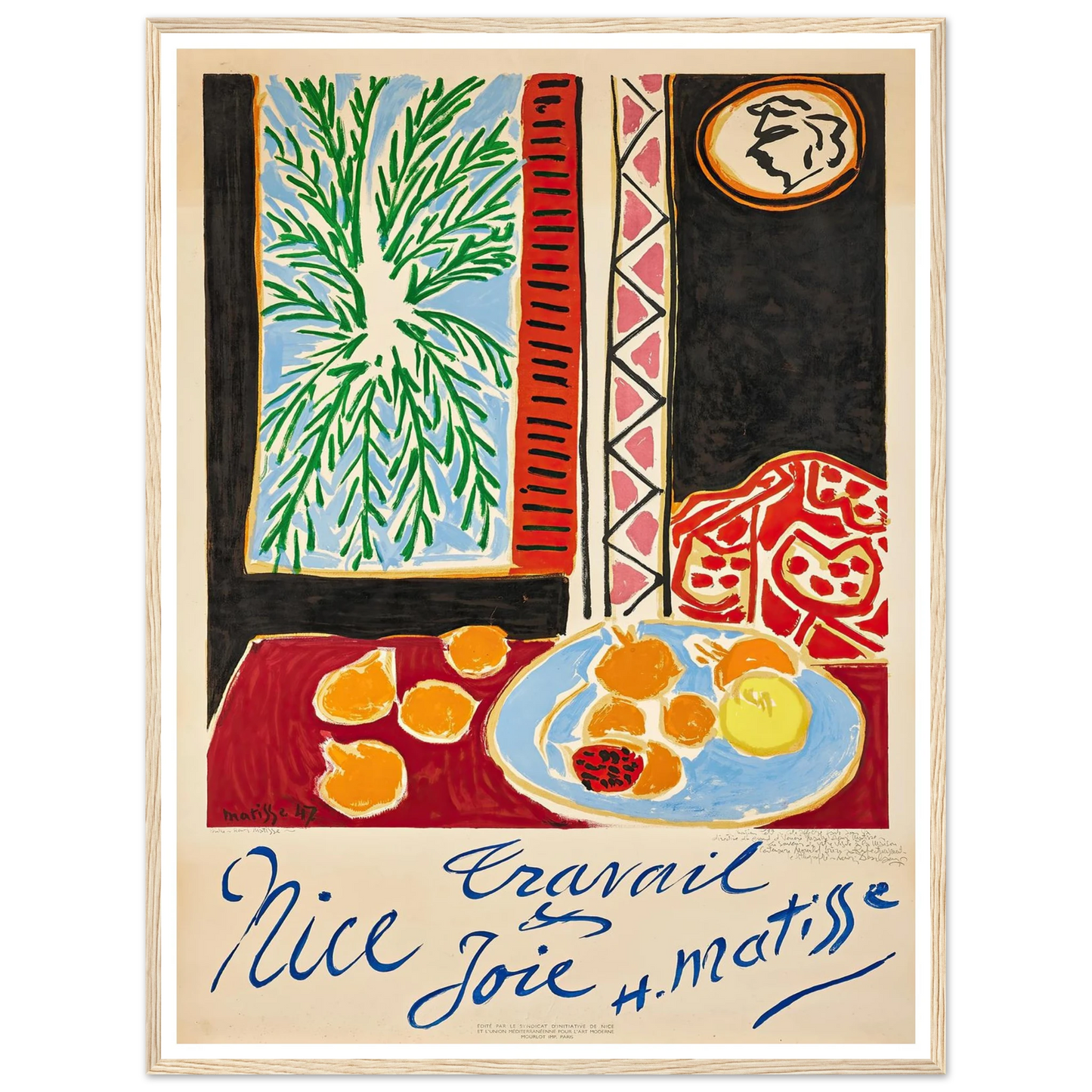 Nice Travail et Joie (1947) Art Print | Henri Matisse-Quipham Collections